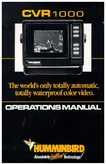 HUMMINBIRD CVR1000 Waterproof Color Video