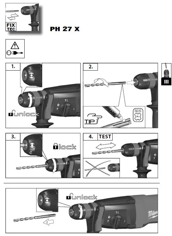 milwaukee PH 27 3-Mode Hammer fig 3