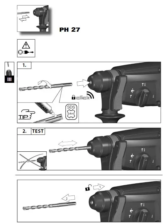 milwaukee PH 27 3-Mode Hammer fig 4