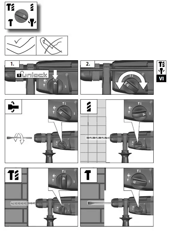 milwaukee PH 27 3-Mode Hammer fig 7