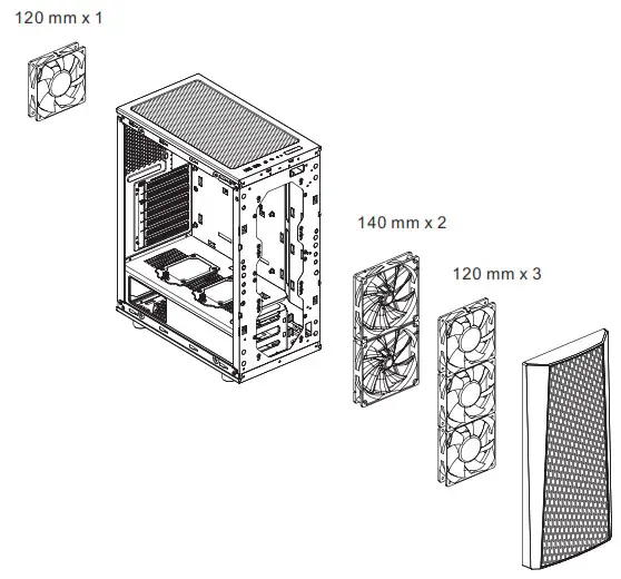 Thermaltake Tempered Glass Logo Air Cooling Installation