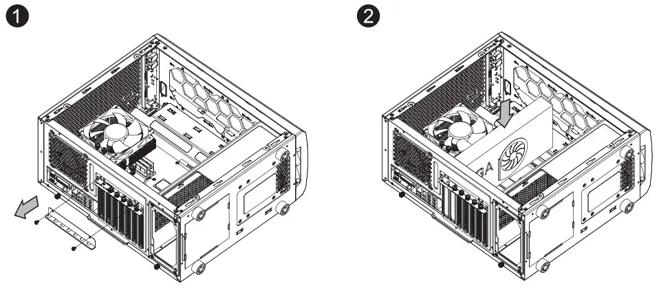 Thermaltake Tempered Glass Logo PCI Slot Usage