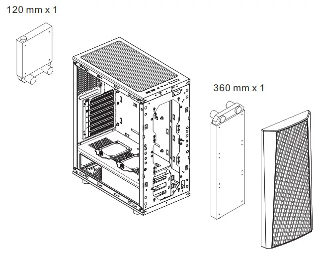 Thermaltake Tempered Glass Logo Radiator Installation