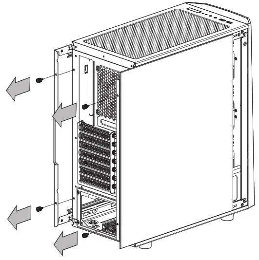 Thermaltake Tempered Glass Logo Side Panel Disassembly