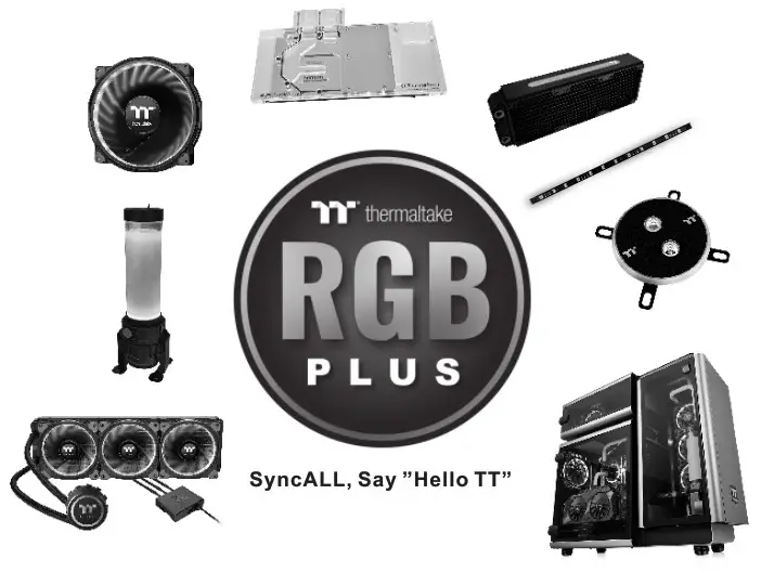 Thermaltake Tempered Glass Logo TT RGB Plus 3