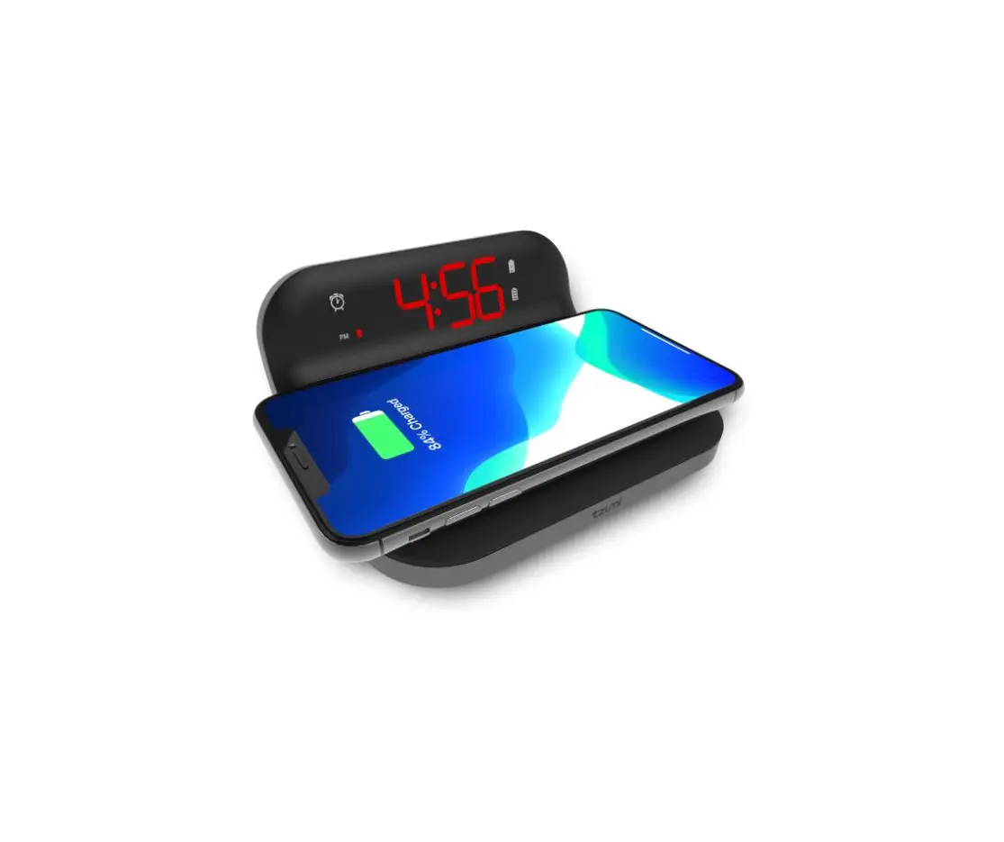 Tzumi Alarm Clock With Wireless Charging User Manual