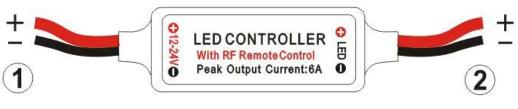 HAGOOD RF Wireless Remote LED Controller 2