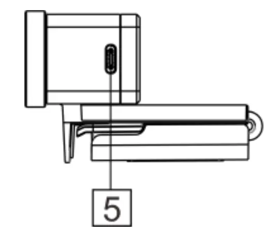 laia B&H 4K AI Videoconferencing Camera - Side View