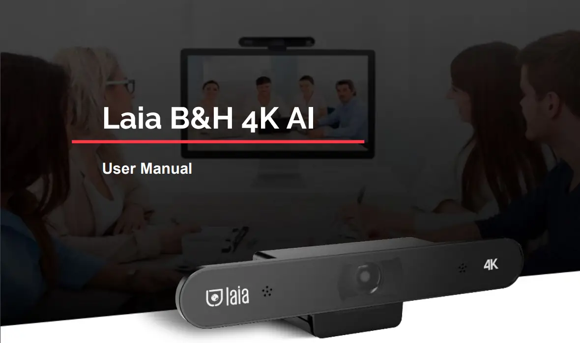 laia B&H 4K AI Videoconferencing Camera - fig