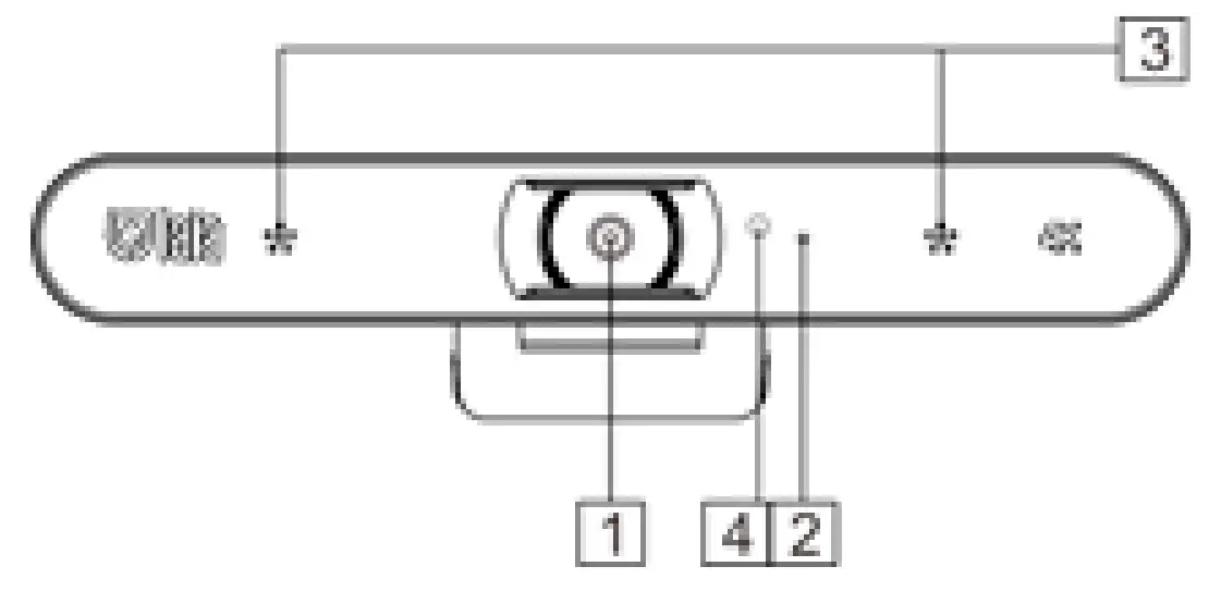 laia B&H 4K AI Videoconferencing Camera - front side 2