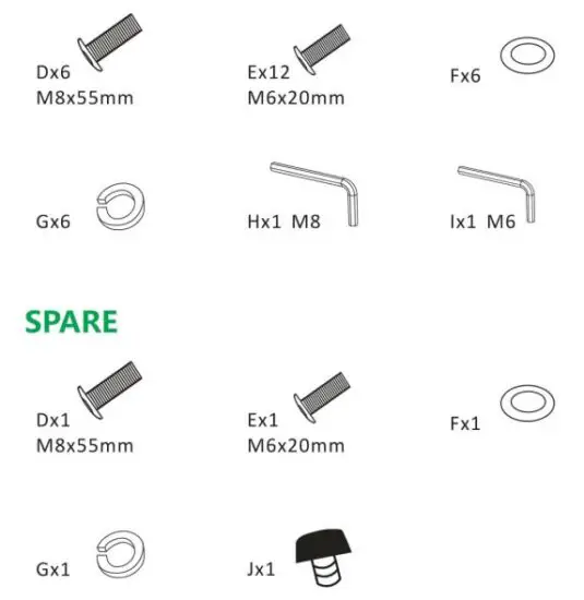 FIG 1 HARDWARE LIST