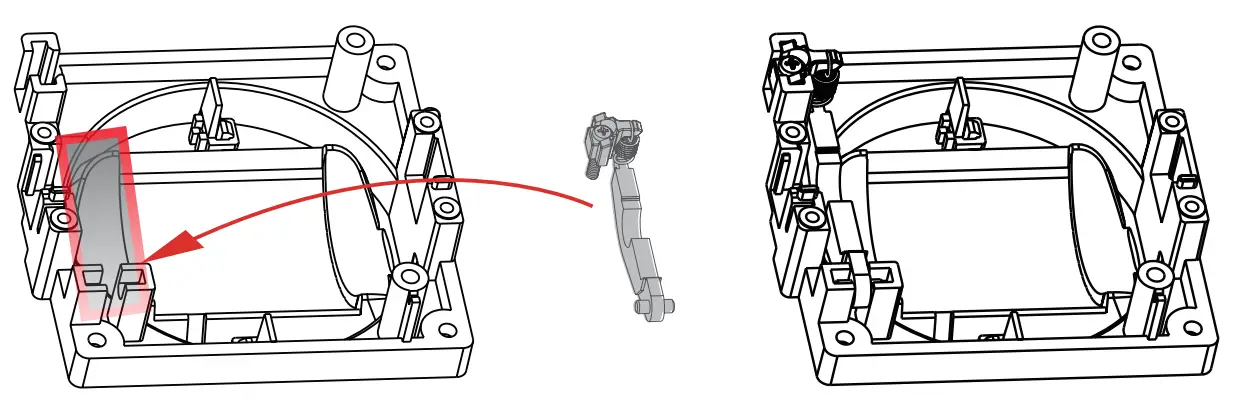 AGILE-X AGX-l6S Digital Proportional Radio Control System - spring hook