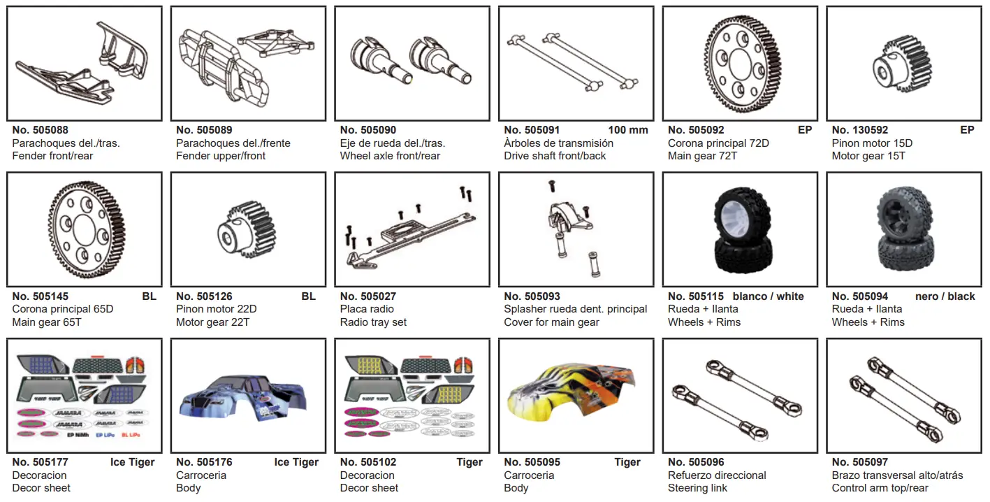 JAMARA-EP-4WD-NiMh-2.4Ghz Ice-Tiger EP-BL-Monster-Truck-33