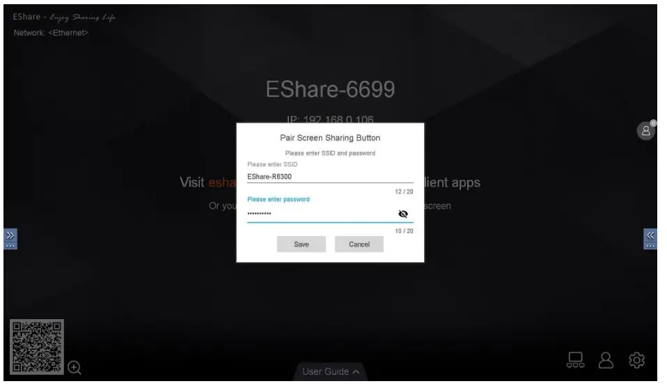 Nzs Dba Onescreen CAST001 USB Wireless Presentation Button - Setting 1