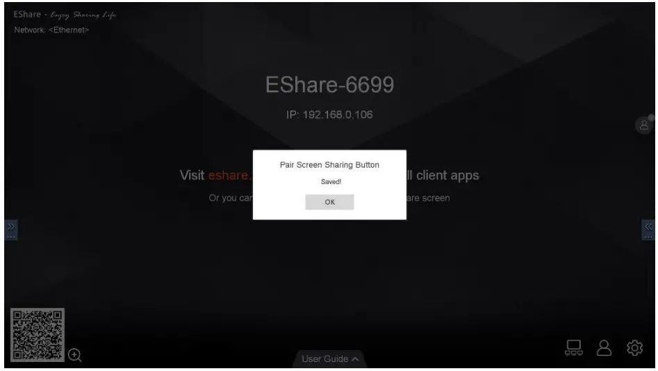 Nzs Dba Onescreen CAST001 USB Wireless Presentation Button - Setting 2