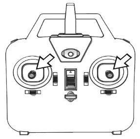 NINJA 250 Single-Rotor Radio Control Helicopter - Gyro calibration stick command