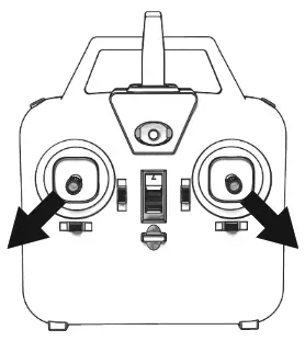 NINJA 250 Single-Rotor Radio Control Helicopter - Manual start up stick command