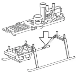 NINJA 250 Single-Rotor Radio Control Helicopter - Pull the landing gear