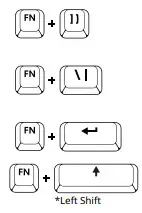 PCMK 60 Percent ANSI Mechanical Keyboard - LED Control 1
