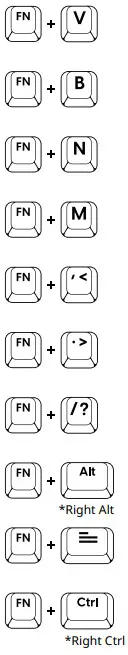 PCMK 60 Percent ANSI Mechanical Keyboard - LED Control 6