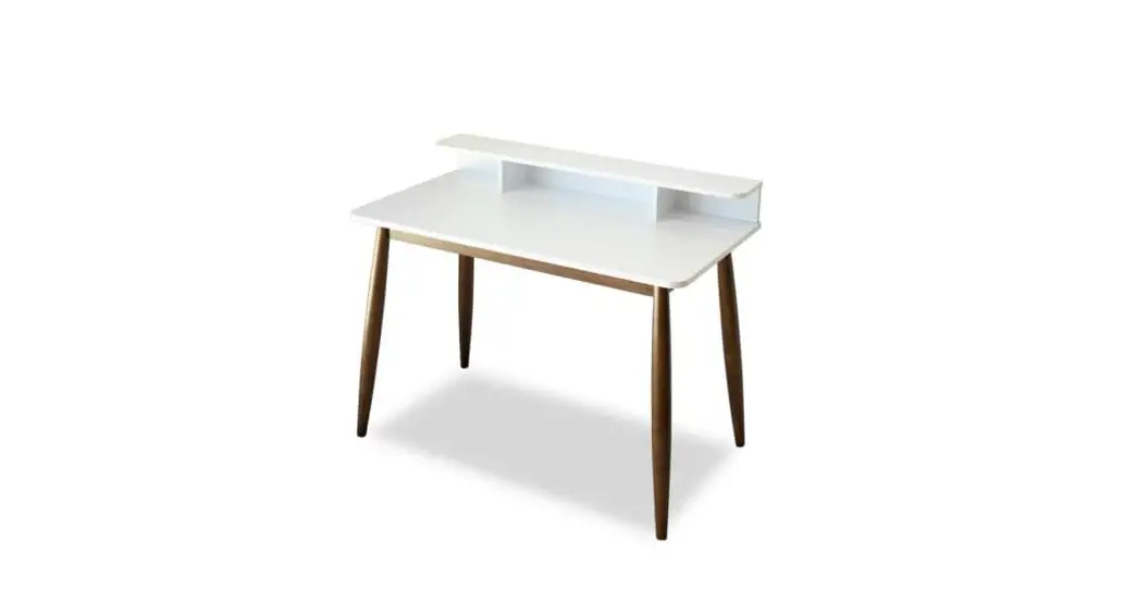 Ashcroft Ash0197 Rectangular White Solid Wood Secretary Desk Instruction Manual