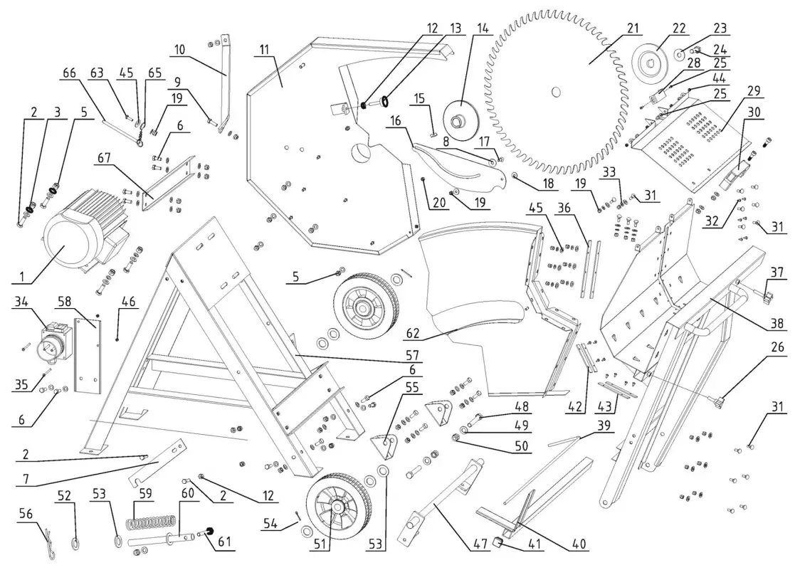 Clarke CLS505 505MM Circular Log Saw - fig18