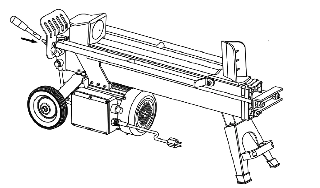 BRABEREQ BE-LS5TELL 5 Ton Log Splitter 14BRABEREQ BE-LS5TELL 5 Ton Log Splitter 14