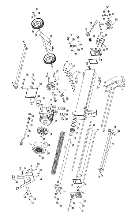 BRABEREQ BE-LS5TELL 5 Ton Log Splitter 21