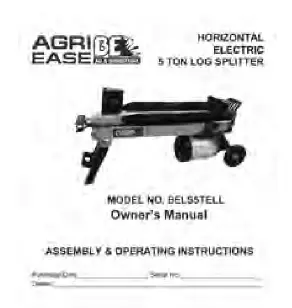 BRABEREQ BE-LS5TELL 5 Ton Log Splitter 23