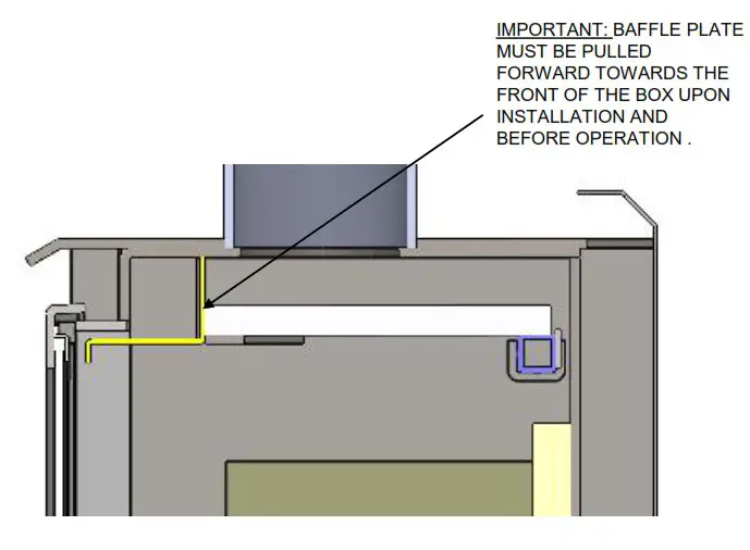 KEMLAN Tempo 3 Freestanding Wood Fireplace - BAFFLE PLATES 1