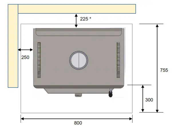 KEMLAN Tempo 3 Freestanding Wood Fireplace - CLEARANCES 1