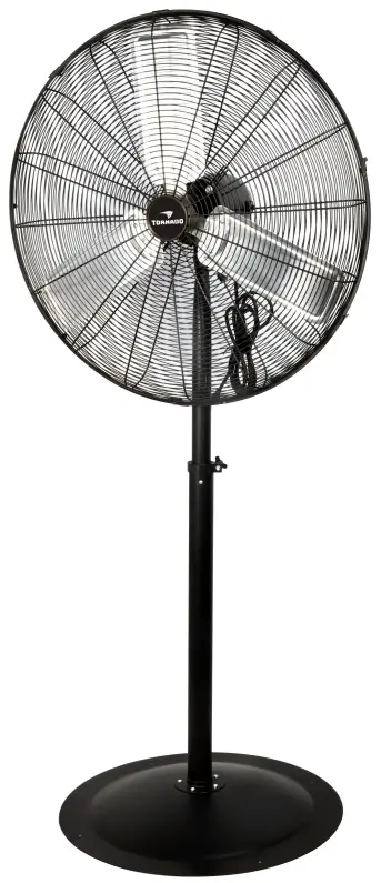 TORNADO HI FAN 30HVF 1P 30 Inch High Velocity Metal Stationary Non Oscillating Pedestal Fan