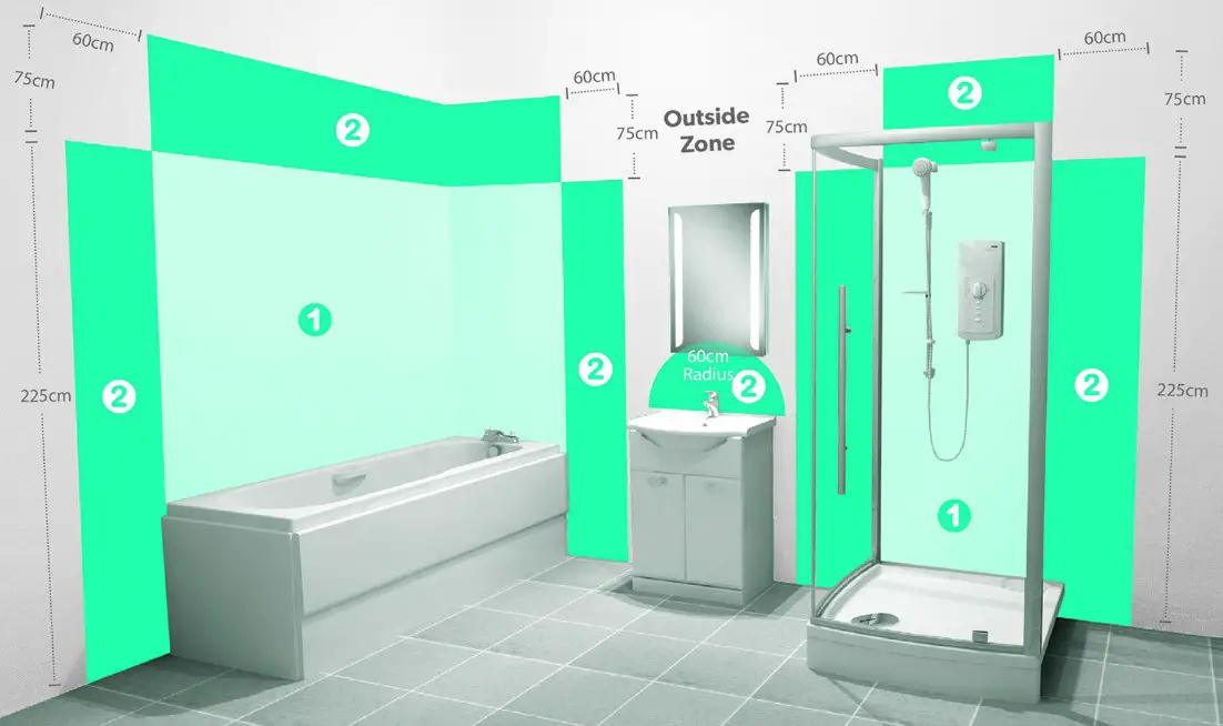 HiB 78730000 LED Framed Bathroom Mirror - Figure 1