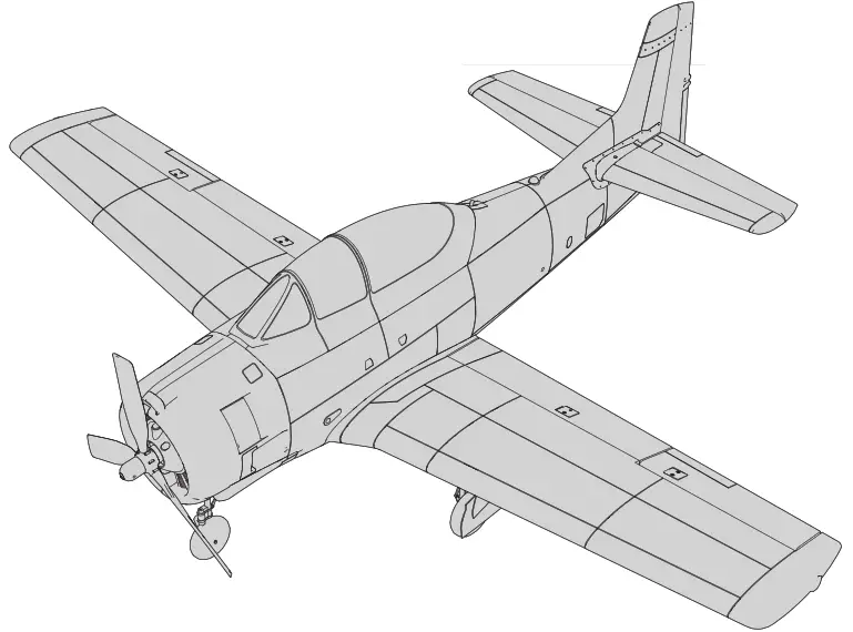 E flite T 28 Trojan BNF Basic with Smart RC Plane