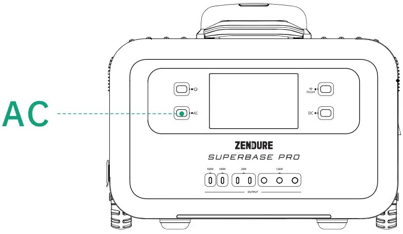 ZENDURE SuperBase Pro 2000 Fastest Recharge IoT Power Station - Ac Output Port