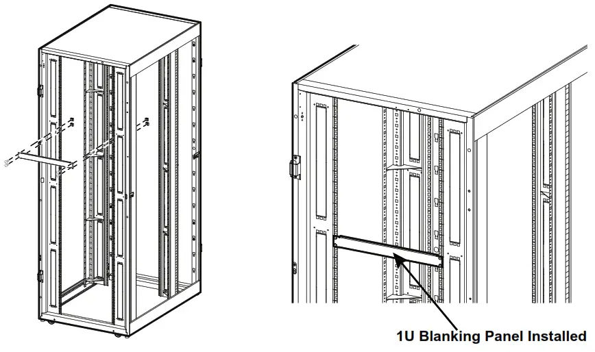 APC Easy Rack 1U Blanking Panel Kit ER7BP1U -Blanking panelt -