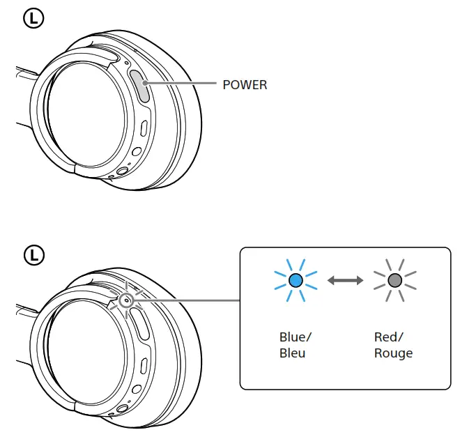 SONY MDR-ZX780DC Wireless Noise Canceling Stereo Headset - POWER