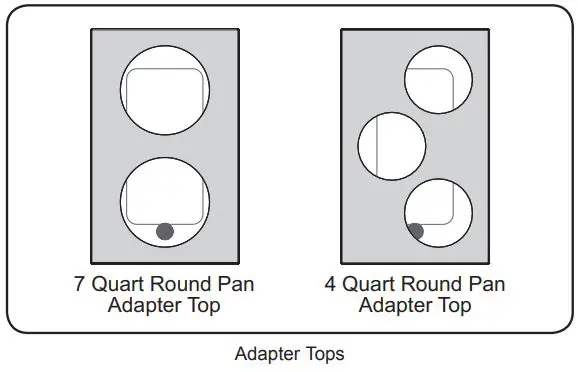 Hatco HWBH-7QTD Built-In Heated Wells Owner's Manual - Adapter Tops