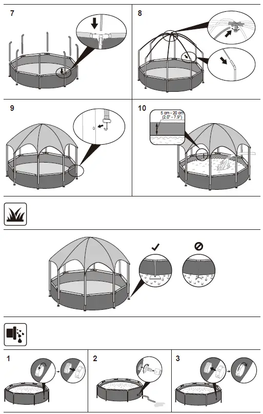 BESTWAY 56432 Splash-in-Shade Canopy, 183 x 51cm 3