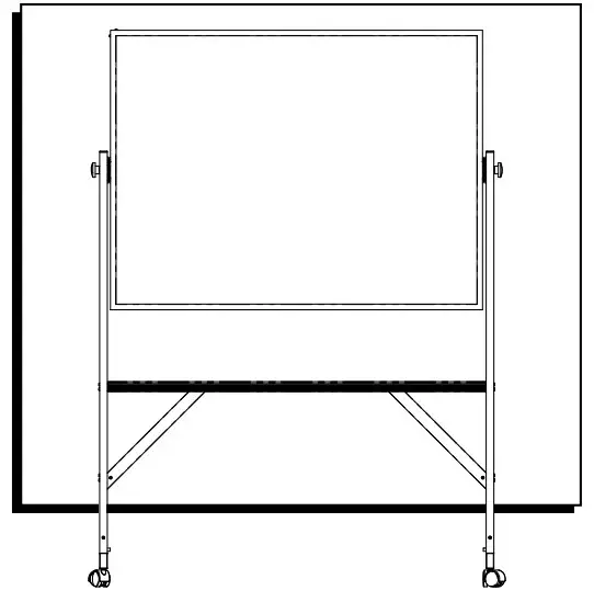 ULINE Mobile Dry Erase Board -
