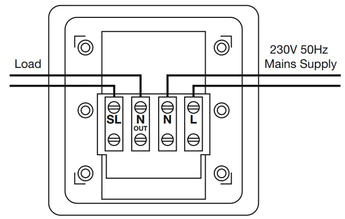 TIMEGUARD NTT01 24 Hour Mechanical Time Switch - Connection Diagram