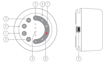 bol SA03 Relaxing Sound Machine with Mood Light - g