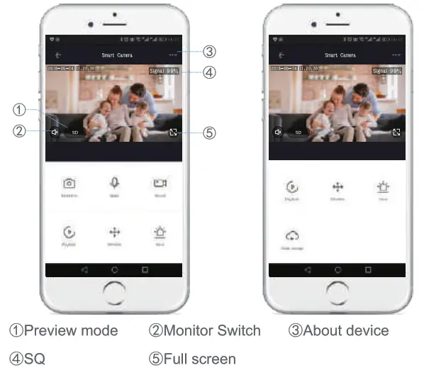 NEXTECH QC3906 1080p Smart Wi-Fi IP Bullet Camera - APP Video Browsing Details