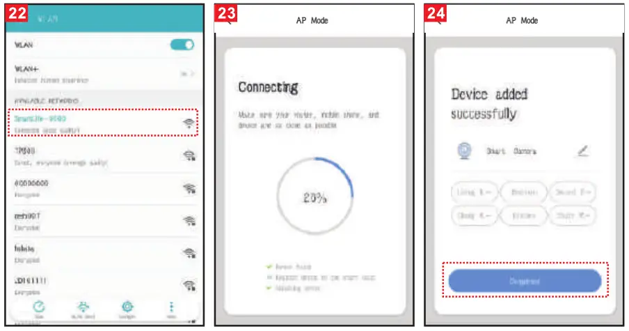 NEXTECH QC3906 1080p Smart Wi-Fi IP Bullet Camera -Add Device Successful