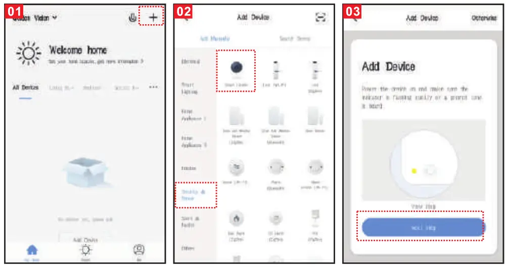 NEXTECH QC3906 1080p Smart Wi-Fi IP Bullet Camera - Add The Device-Scan QR code mode