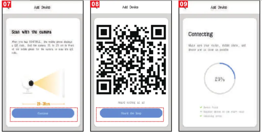 NEXTECH QC3906 1080p Smart Wi-Fi IP Bullet Camera -hear the prompt sound