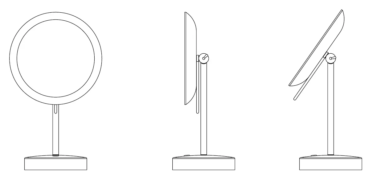 robern LIT Freestanding Magnification Mirror
