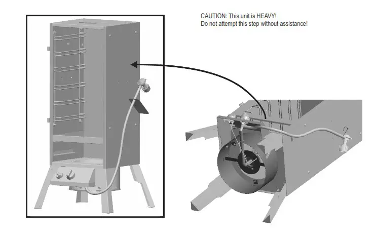 Char-Broil 12701705 Vertical Gas Smoker 595 - ASLEMBLY16