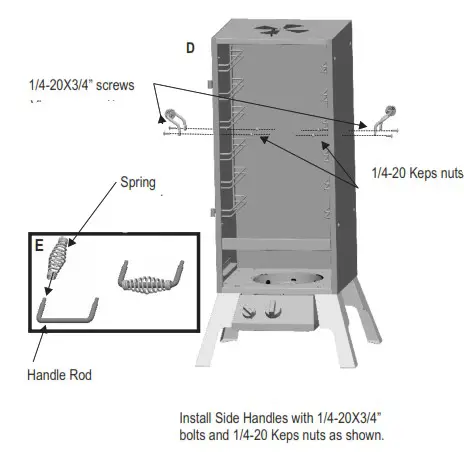 Char-Broil 12701705 Vertical Gas Smoker 595 - ASLEMBLY21