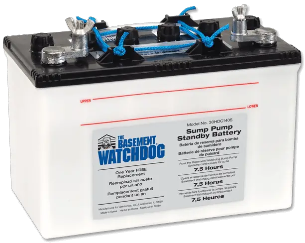 THE BASEMENT WATCHDOG 30HDC140S Big Standby Battery User Manual